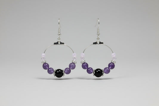 Créoles "Symphonie Pourpre"