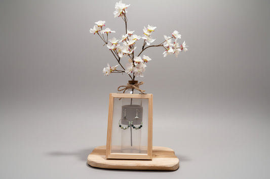 Créoles "Forêt d'Émeraude" - Vert & Minéral