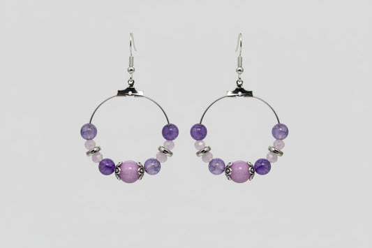 Créoles "Mistral Violet" – Harmonie de Parme et de violet