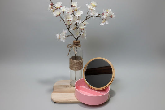 Boîte maquillage ronde