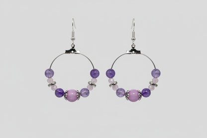 Créoles "Mistral Violet" – Harmonie de Parme et de violet