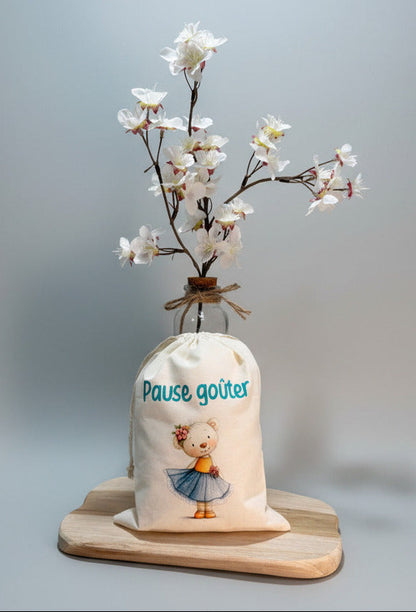 Pochon "Pause Goûter" – L'Oursonne Ballerine