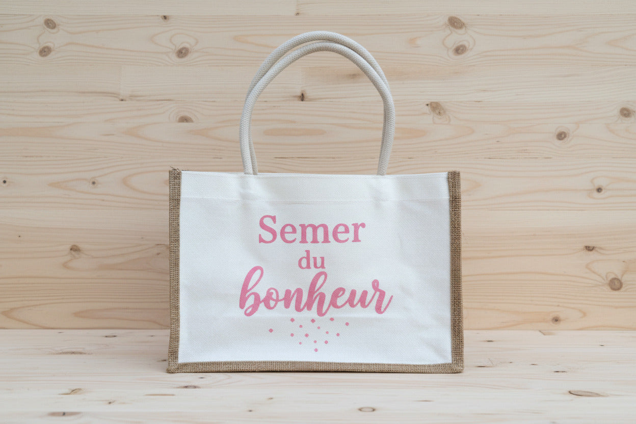 Petit Cabas "Semer du Bonheur" – L’accessoire qui rayonne