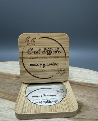 Miroir de Sac Minimaliste – 7x7 cm