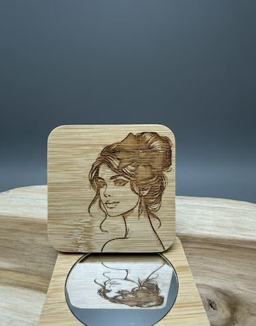Miroir de Sac Minimaliste – 7x7 cm