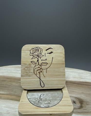 Miroir de Sac Minimaliste – 7x7 cm