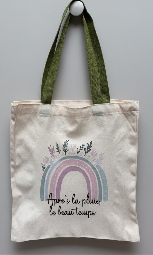 Tote Bag "Après la pluie, le beau temps" 🌈