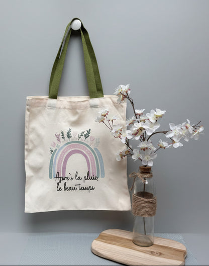 Tote Bag "Après la pluie, le beau temps" 🌈